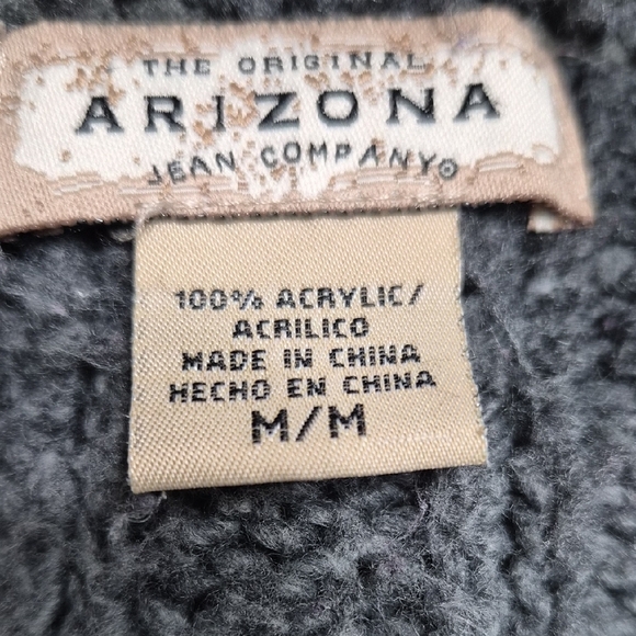 Arizona Jean Company Two Tone Gray Ombre V-Neck Sweater Size Medium - Picture 8 of 9